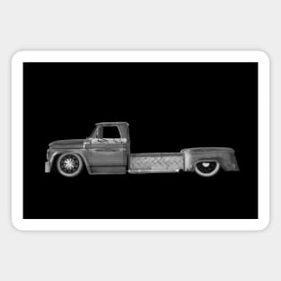 1965 Chevy C-60 Ratrod - B&W Magnet